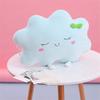 Peach Cuddle Cute Cloud Shaped Velvet Fluffy Fur Cushion for Kids Room, Living Room, Bedroom, Luxury Furnishing, Throw Pillow (16x16 inch, Blue) view 1