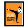 Good Hope Bruce Lee Framed Poster  10x13 Inch Wall Art  Martial Arts Legend Print  Bruce Lee Motivational Decor inspirational quote  Home, Office, or Gym view 1