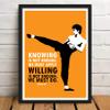 Good Hope Bruce Lee Framed Poster  10x13 Inch Wall Art  Martial Arts Legend Print  Bruce Lee Motivational Decor inspirational quote  Home, Office, or Gym view 4
