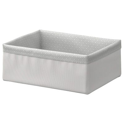Ikea TSSP Organizer, grey/white20x26x10 cm (7 x10 x4)