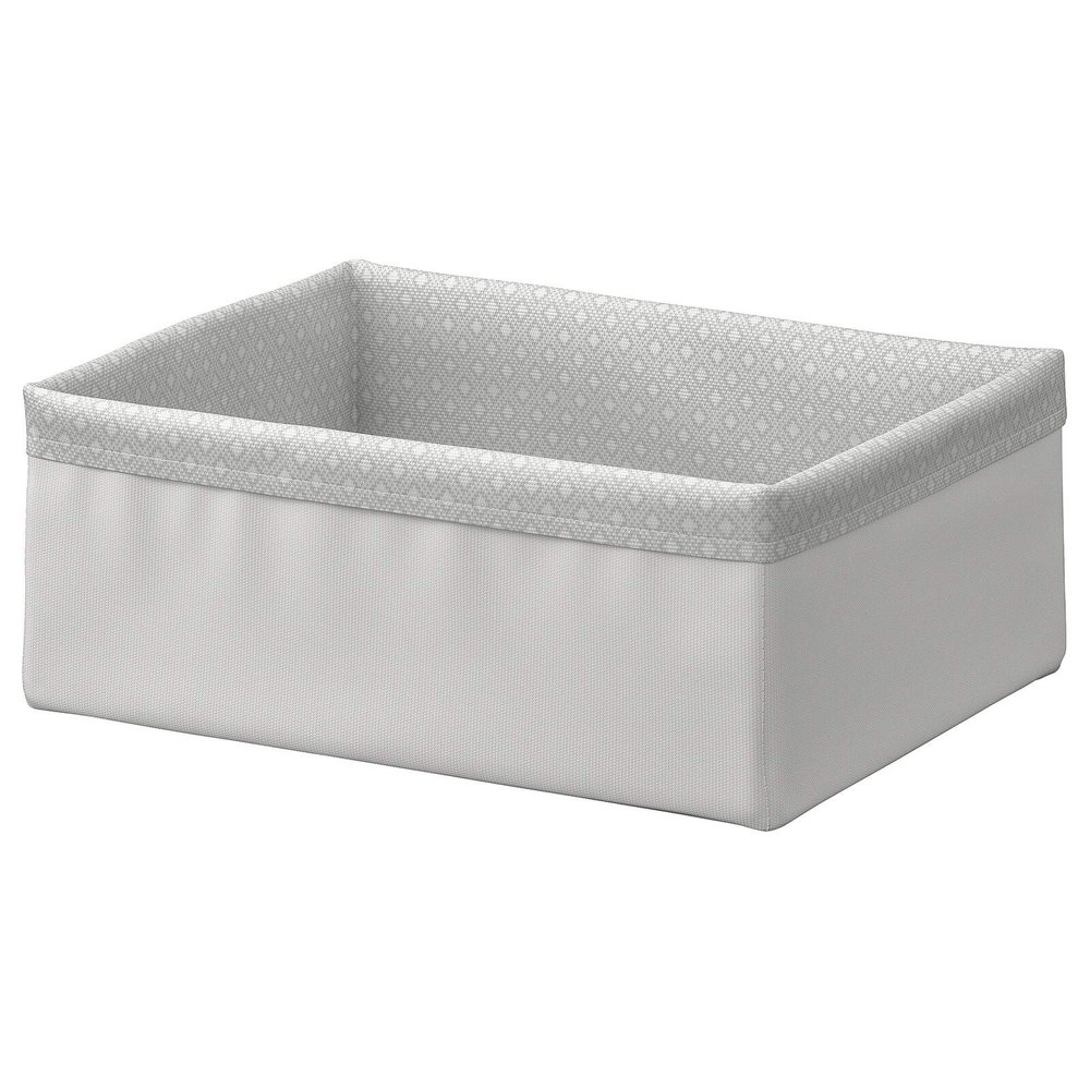 Ikea TSSP Organizer, grey/white20x26x10 cm (7 x10 x4)
