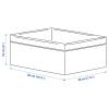 Ikea TSSP Organizer, grey/white20x26x10 cm (7 x10 x4) view 3