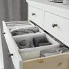Ikea TSSP Organizer, grey/white20x26x10 cm (7 x10 x4) view 4