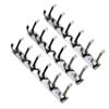 QUISTAL 6 Pin Duck Hook Pack of 3 - Premium Dual Edges Hook for Hanging Clothes, Towel, Keys and Robe Hook Rail Wall, Door, Bedroom, Bathroom Steel Hook (Silver) (3) view 2